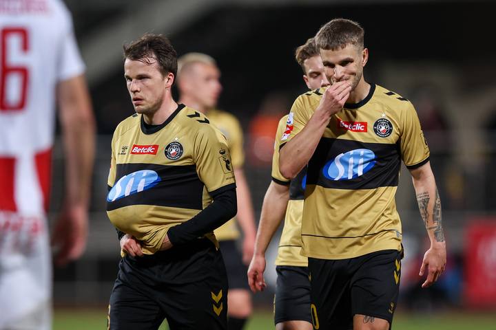 Football. Betclic I Liga. Pogon Grodzisk Mazowiecki - Polonia Warszawa. 14.03.2026