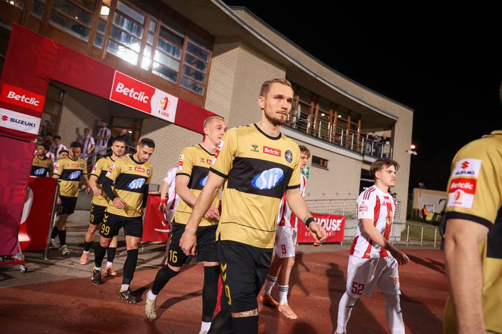 Football. Betclic I Liga. Pogon Grodzisk Mazowiecki - Polonia Warszawa. 14.03.2026