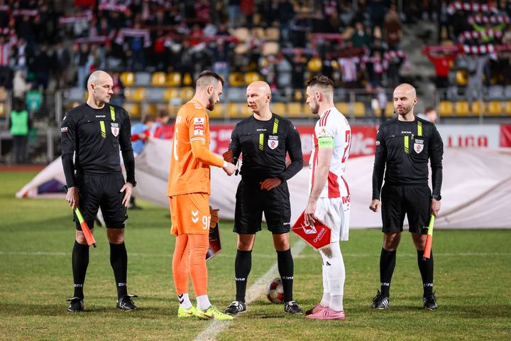 Football. Betclic I Liga. Pogon Grodzisk Mazowiecki - Polonia Warszawa. 14.03.2026