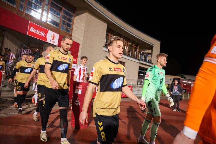 Football. Betclic I Liga. Pogon Grodzisk Mazowiecki - Polonia Warszawa. 14.03.2026