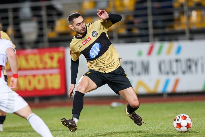 Football. Betclic I Liga. Pogon Grodzisk Mazowiecki - Polonia Warszawa. 14.03.2026