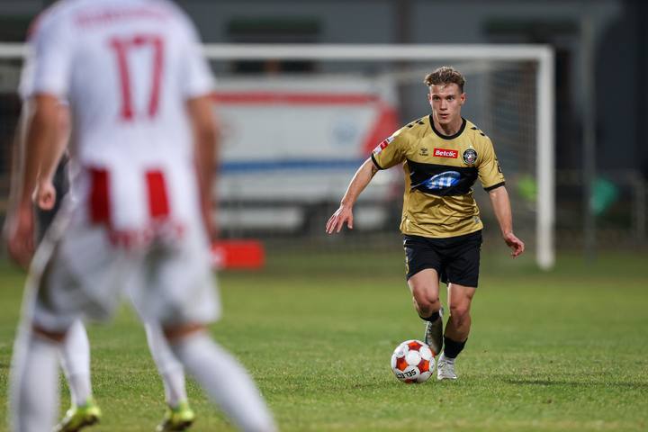Football. Betclic I Liga. Pogon Grodzisk Mazowiecki - Polonia Warszawa. 14.03.2026