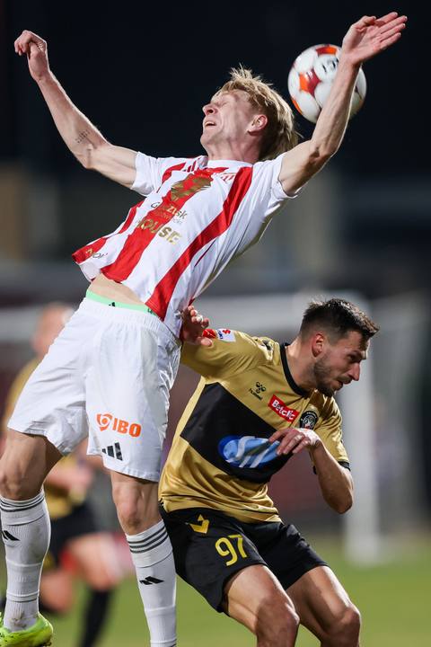 Football. Betclic I Liga. Pogon Grodzisk Mazowiecki - Polonia Warszawa. 14.03.2026