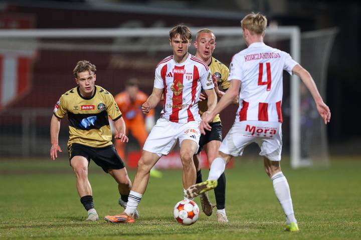 Football. Betclic I Liga. Pogon Grodzisk Mazowiecki - Polonia Warszawa. 14.03.2026