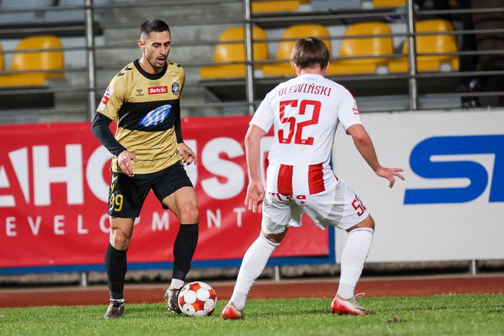 Football. Betclic I Liga. Pogon Grodzisk Mazowiecki - Polonia Warszawa. 14.03.2026