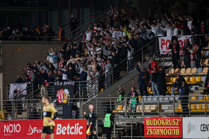 Football. Betclic I Liga. Pogon Grodzisk Mazowiecki - Polonia Warszawa. 14.03.2026