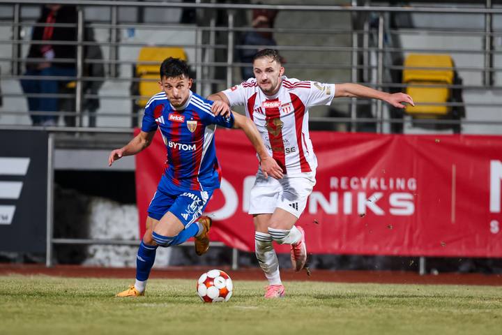 Football. Betclic I Liga. Pogon Grodzisk Mazowiecki - Polonia Bytom. 28.02.2026