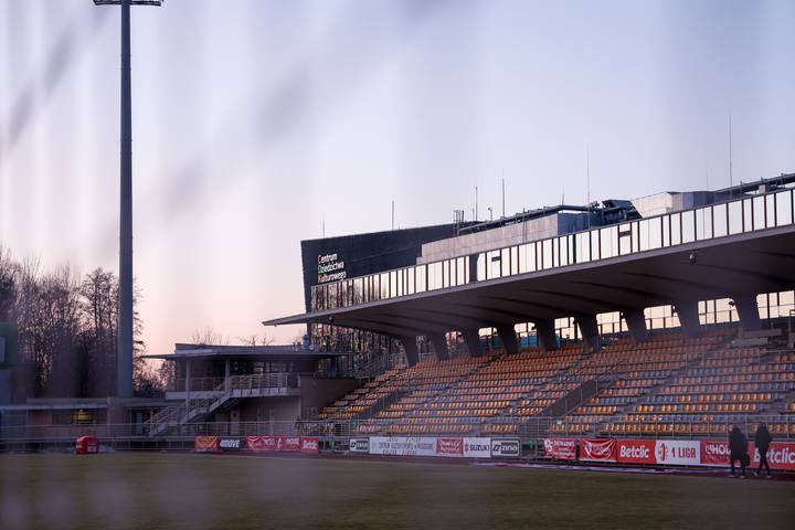 Football. Betclic I Liga. Pogon Grodzisk Mazowiecki - Polonia Bytom. 28.02.2026