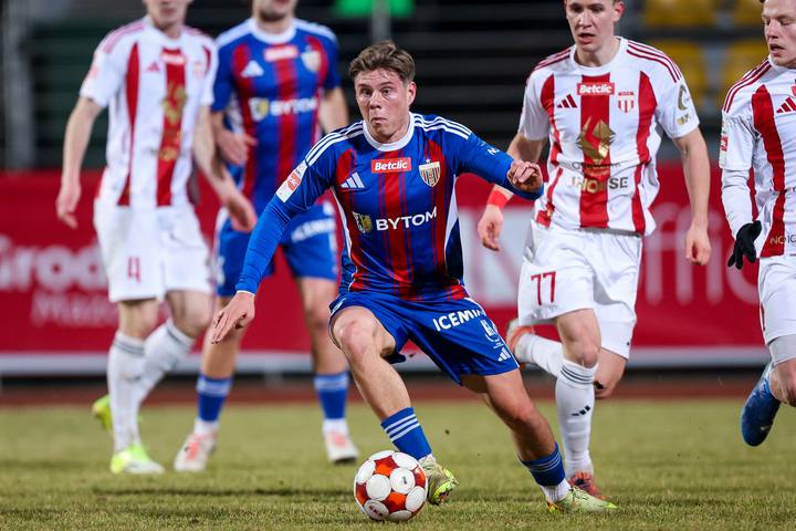 Football. Betclic I Liga. Pogon Grodzisk Mazowiecki - Polonia Bytom. 28.02.2026