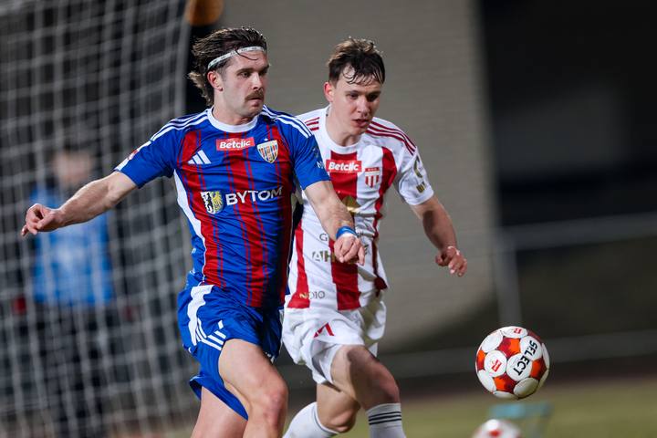 Football. Betclic I Liga. Pogon Grodzisk Mazowiecki - Polonia Bytom. 28.02.2026