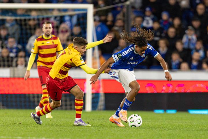 Football. UEFA Conference League. Racing Strasbourg - Jagiellonia Bialystok. 23.10.2025