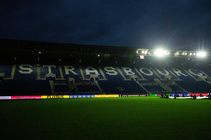 Football. UEFA Conference League. Racing Strasbourg - Jagiellonia Bialystok. 23.10.2025