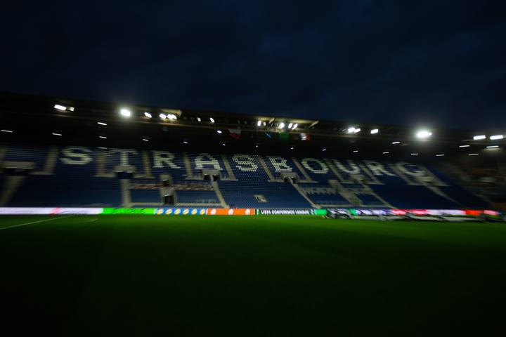 Football. UEFA Conference League. Racing Strasbourg - Jagiellonia Bialystok. 23.10.2025