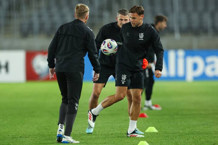 Football. Lithuania. Training. 11.10.2025