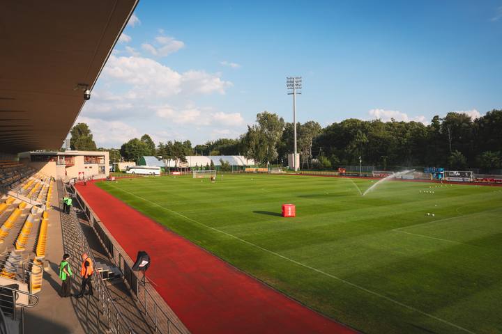 Football. Betclic 1 Liga. Znicz Pruszkow - Polonia Warszawa. 10.08.2025