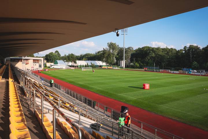 Football. Betclic 1 Liga. Znicz Pruszkow - Polonia Warszawa. 10.08.2025