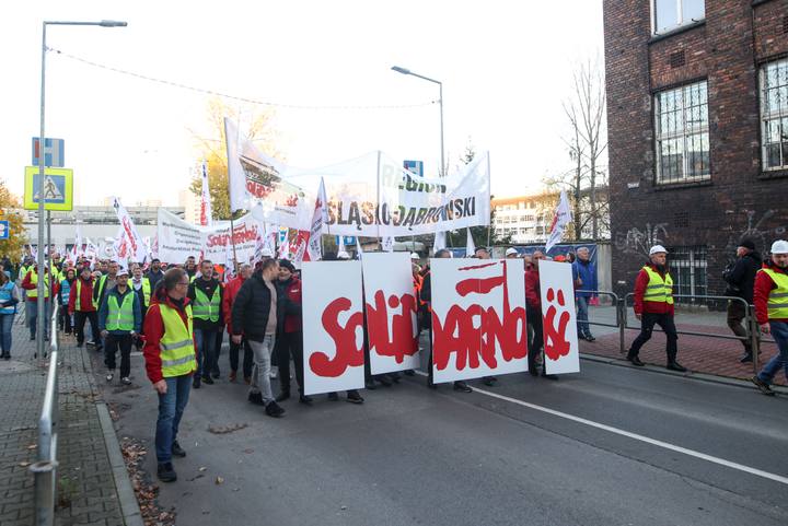 Trade Unions Protest Against Government Policy Towards Industrial Sector. Katowice. 04.11.2025