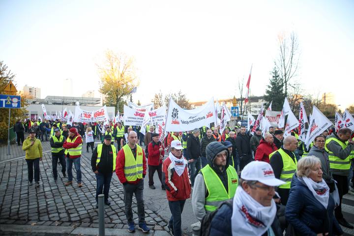 Trade Unions Protest Against Government Policy Towards Industrial Sector. Katowice. 04.11.2025