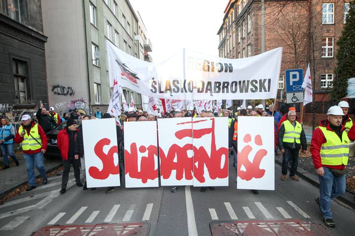 Trade Unions Protest Against Government Policy Towards Industrial Sector. Katowice. 04.11.2025