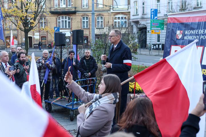 Trade Unions Protest Against Government Policy Towards Industrial Sector. Katowice. 04.11.2025