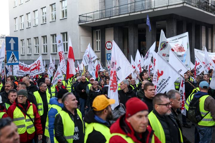 Trade Unions Protest Against Government Policy Towards Industrial Sector. Katowice. 04.11.2025