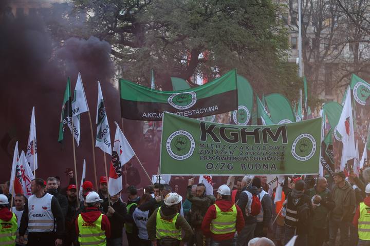 Trade Unions Protest Against Government Policy Towards Industrial Sector. Katowice. 04.11.2025