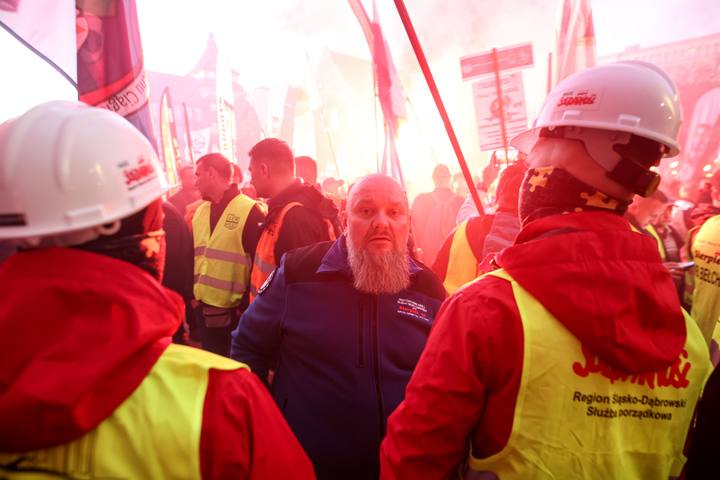 Trade Unions Protest Against Government Policy Towards Industrial Sector. Katowice. 04.11.2025