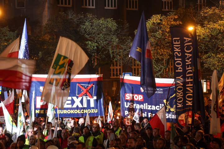 Trade Unions Protest Against Government Policy Towards Industrial Sector. Katowice. 04.11.2025