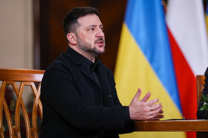 Polish Prime Minister Donald Tusk. Meeting with President of Ukraine Wolodymyr Zelenski. 19.12.2025