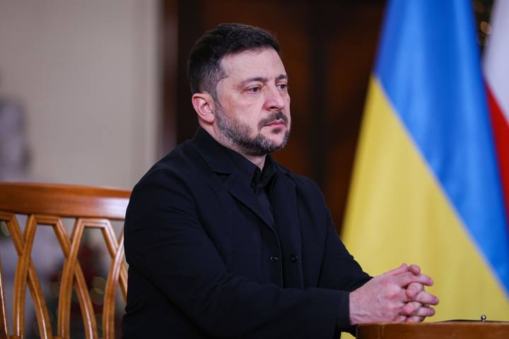 Polish Prime Minister Donald Tusk. Meeting with President of Ukraine Wolodymyr Zelenski. 19.12.2025