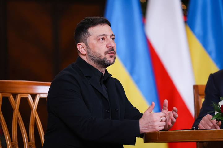 Polish Prime Minister Donald Tusk. Meeting with President of Ukraine Wolodymyr Zelenski. 19.12.2025