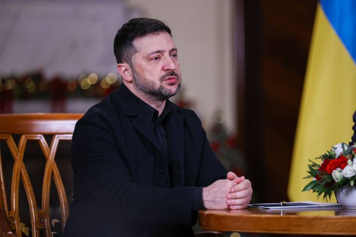 Polish Prime Minister Donald Tusk. Meeting with President of Ukraine Wolodymyr Zelenski. 19.12.2025