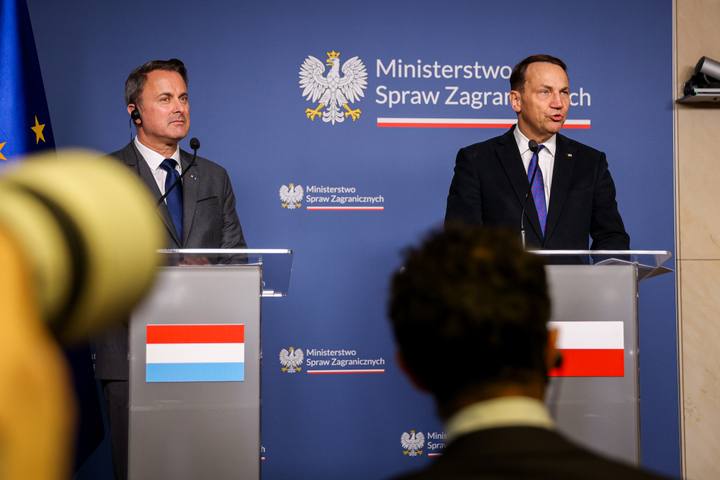 Deputy Prime Minister Radoslaw Sikorski. Press Conference with Xavier Bettel. 29.01.2026