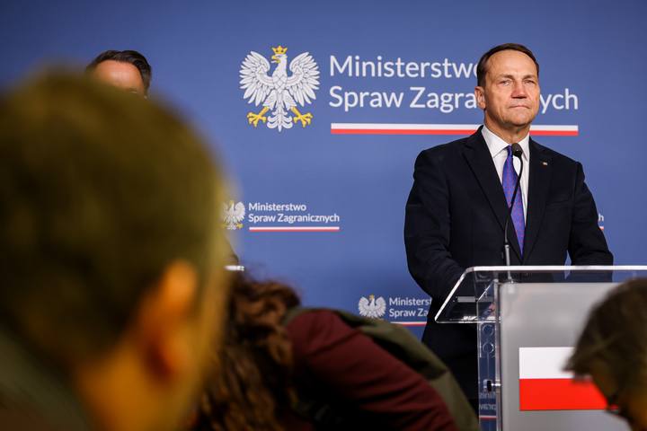 Deputy Prime Minister Radoslaw Sikorski. Press Conference with Xavier Bettel. 29.01.2026