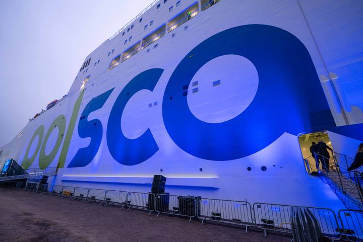 Christening of the new ferry Jantar Unity. Szczecin. 17.01.2026