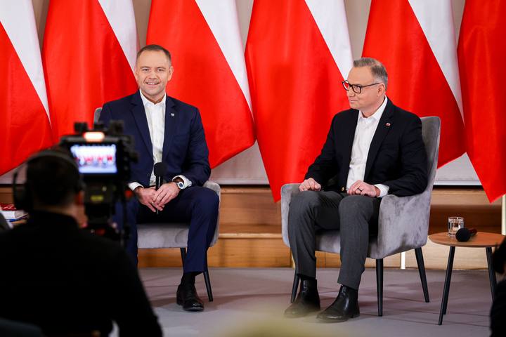 Meeting of President Karol Nawrocki with Former President Andrzej Duda. Press Conference. 08.01.2025