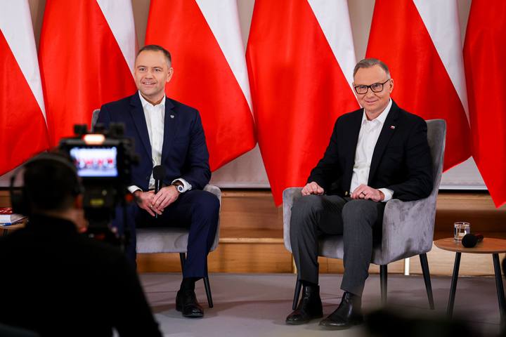 Meeting of President Karol Nawrocki with Former President Andrzej Duda. Press Conference. 08.01.2025