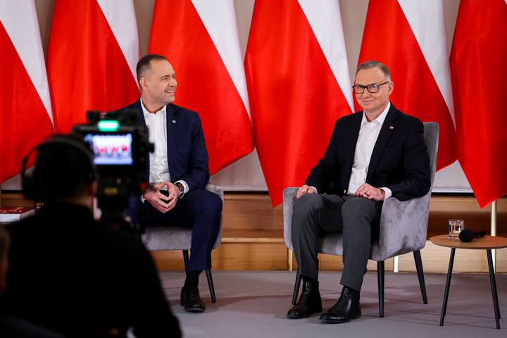 Meeting of President Karol Nawrocki with Former President Andrzej Duda. Press Conference. 08.01.2025