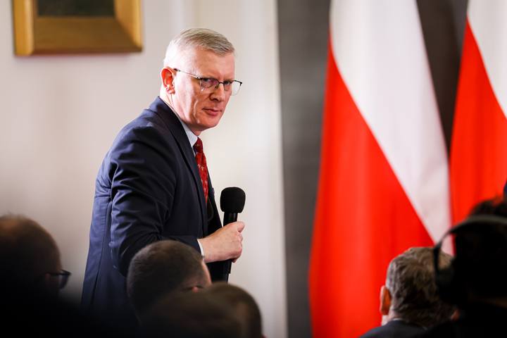 Meeting of President Karol Nawrocki with Former President Andrzej Duda. Press Conference. 08.01.2025