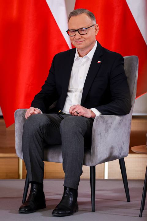 Meeting of President Karol Nawrocki with Former President Andrzej Duda. Press Conference. 08.01.2025