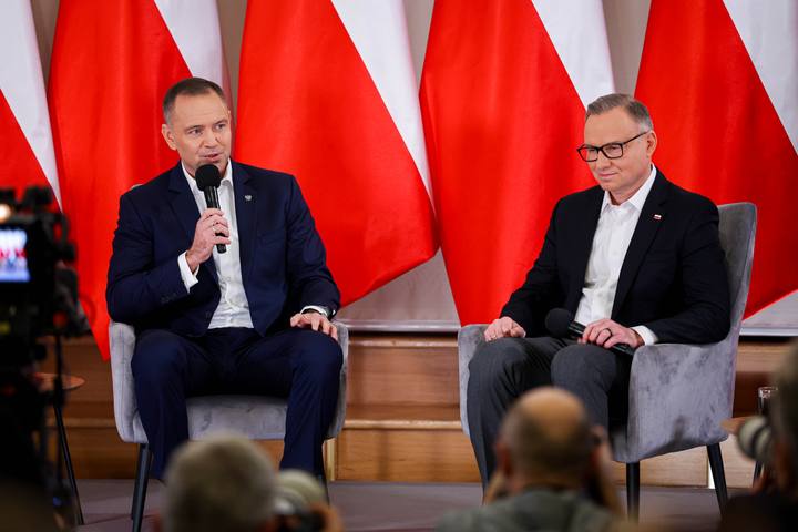 Meeting of President Karol Nawrocki with Former President Andrzej Duda. Press Conference. 08.01.2025