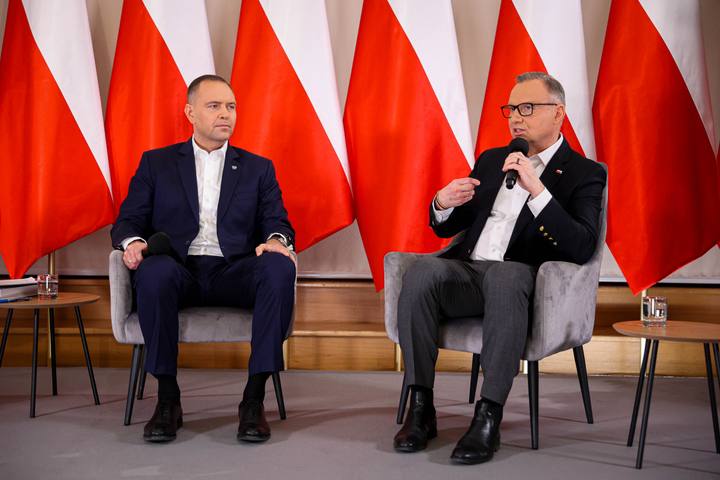 Meeting of President Karol Nawrocki with Former President Andrzej Duda. Press Conference. 08.01.2025