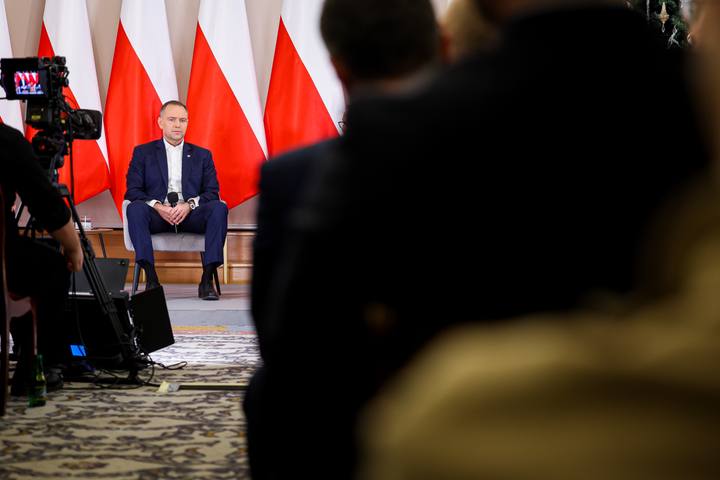Meeting of President Karol Nawrocki with Former President Andrzej Duda. Press Conference. 08.01.2025