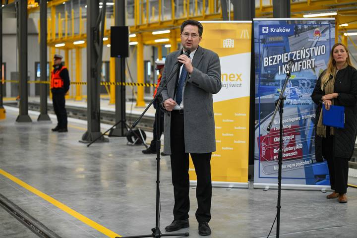 Official Opening of Tram Service Station in Nowa Huta. Krakow. 21.10.2025