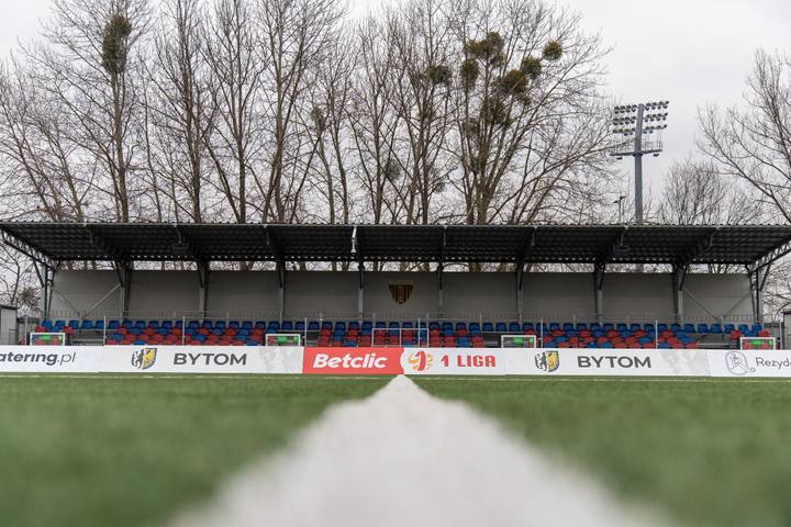 Football. Betclic I Liga. Polonia Bytom - Pogon Siedlce. 22.02.2026