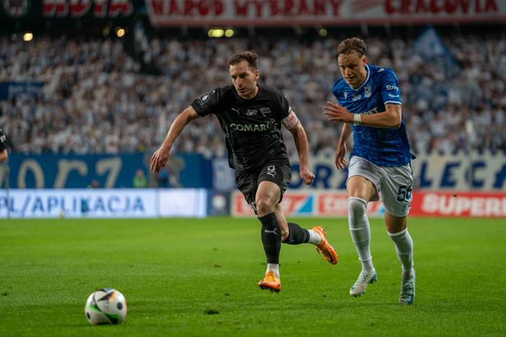 Football. PKO BP Ekstraklasa. Lech Poznan - Cracovia. 21.04.2025