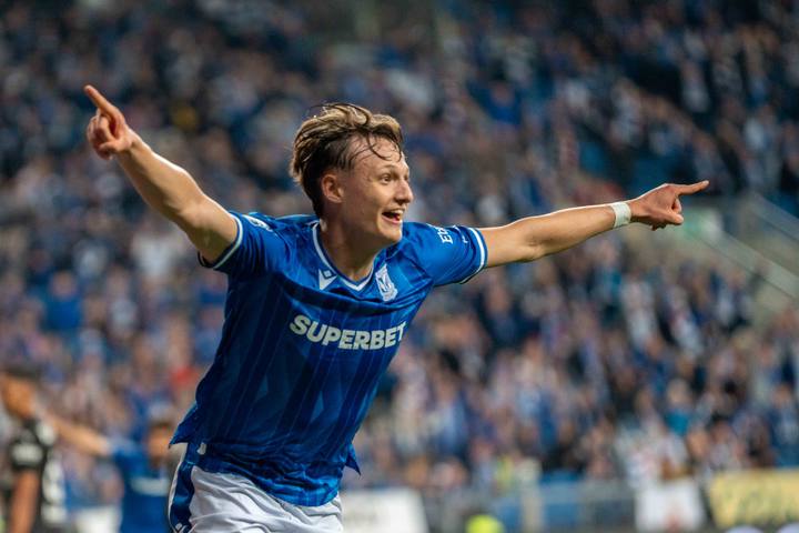 Football. PKO BP Ekstraklasa. Lech Poznan - Cracovia. 21.04.2025