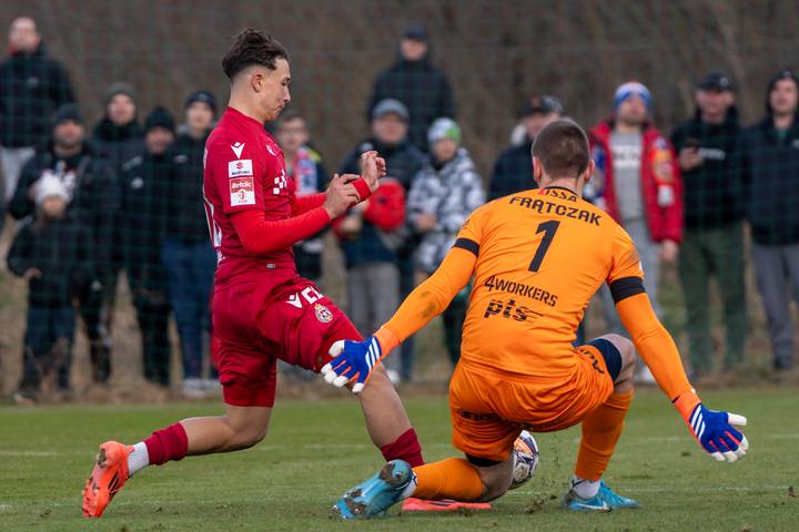 Football. Friendly Match. Wisla Krakow - Hutnik Krakow. 08.02.2025