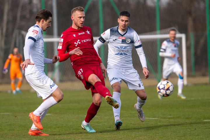 Football. Friendly Match. Wisla Krakow - Hutnik Krakow. 08.02.2025