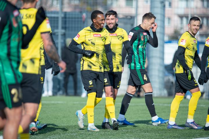 Football. Betclic 1/2 Liga. Stal Stalowa Wola - KS Wieczysta Krakow. 07.02.2025